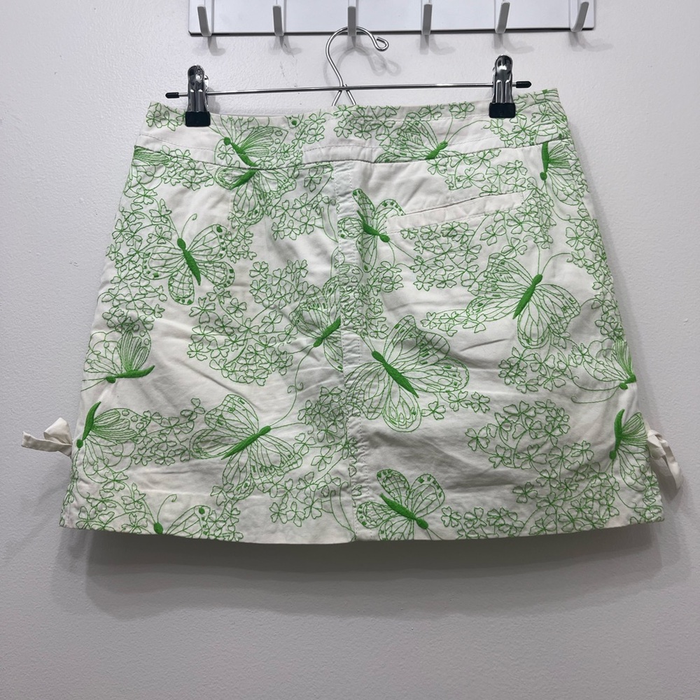 Lilly Pulitzer Cottagecore Embroidered Butterfly Skirt Sz 4